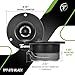 Timpano TPT-ST3 Black Slim Super Tweeter, 600 Watts 4 Ohm, 105 dB, 1 in Voice Coil, 3.75 Inch Pro Car Sound System Bullet Tweeters (Pair)