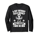 Diseño gráfico de hockey sobre césped que lee un día sin hockey sobre césped simplemente bromeando no tengo idea.