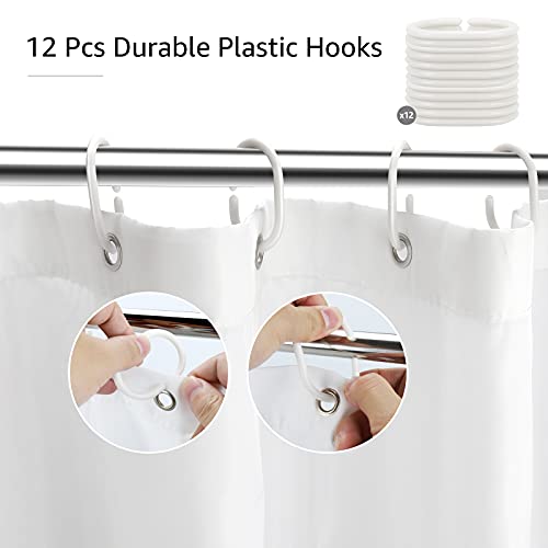 Vega U Octopus Fabric Shower Curtain For Bathroom, Beach Theme Bath Decor With Hooks, Hotel Quality, 72X72 Inch #TOP4