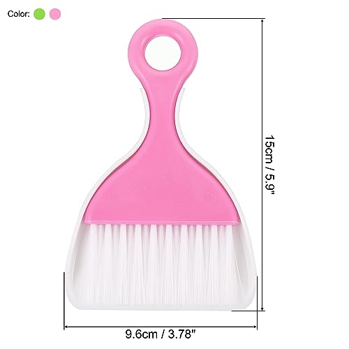 PATIKIL 5.9" x 3.78" Diamond Painted Brush with Funnel, 2 Set Plastic Diamond Painted Accessories Tools for DIY Art Craft, Green Pink by PATIKIL - Image 2