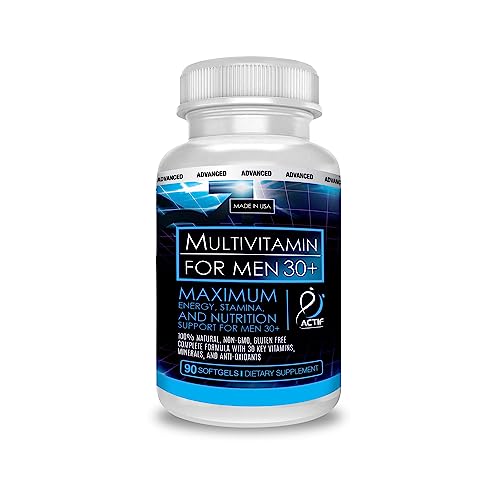 ACTIF Organic Multivitamin for Men Age 30+ with 30 Organic Vitami...