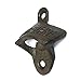 Wall Mount Bottle Opener, 2 PACK Vintage Style Cast Iron Beer Bottle Opener by Lofekea