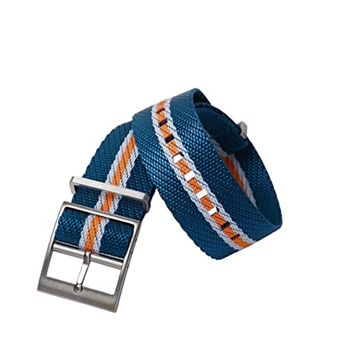 Bracelet montre texturé en toile bronze 21mm haute résistance pour Biwan