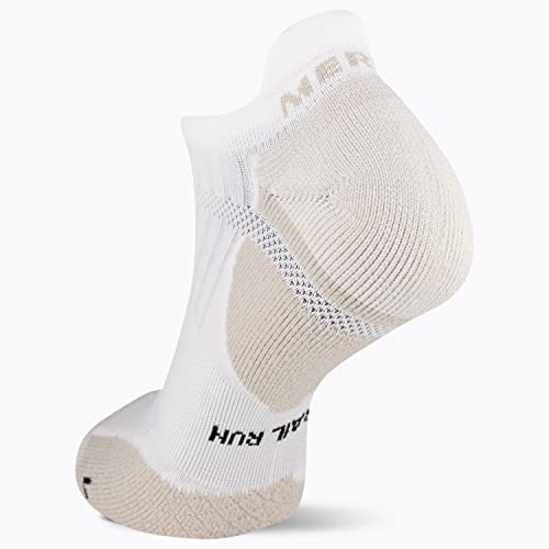 Image of Merrell Unisex Adult Men's and Women's Trail Running Cushioned Socks - Anti-slip Heel & Arch Compression