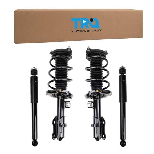 Image of TRQ Front and Rear Complete Strut Assembly & Shock Absorber Kit Complete Strut & Coil Spring Assembly Compatible with 2013-2018 Acura RDX