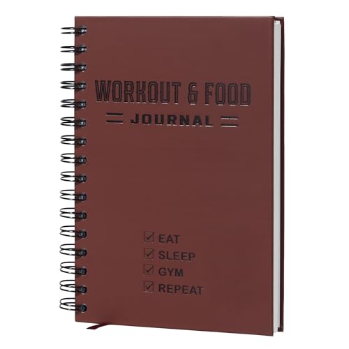 Planificateur de nutrition et d'entraînement Nextnoid, journal de fitness A5
