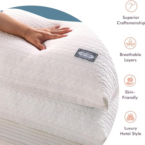 Almohada de Algodón Suave y Soporte Rectangular miniatura 2