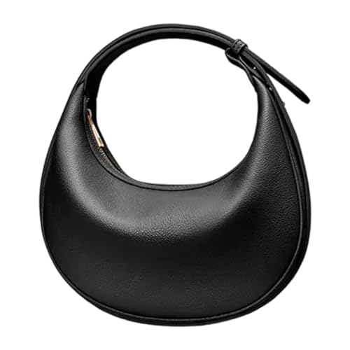 Sac hobo femme bandoulière croissant petit sac à main cuir souple réglable