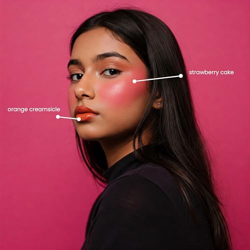 Image of Natural Lip and Cheek Tint Blush For Girls | Enriched with Vitamin E (Macaron Tint Combo)