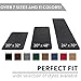 KANGAROO Thick Ergonomic Anti Fatigue Mats for Kitchen Floor, 70x24 Runner, Cushioned Standing Office Desk Mat, Waterproof Scratch Resistant Topside, Supportive All Day Comfort Padded Foam Rugs, Black