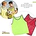 Adorox 12 Pack Adult - Teens Scrimmage Practice Jerseys Team Pinnies Sports Vest Soccer, Football, Basketball, Volleyball (6 Yellow and 6 Red)