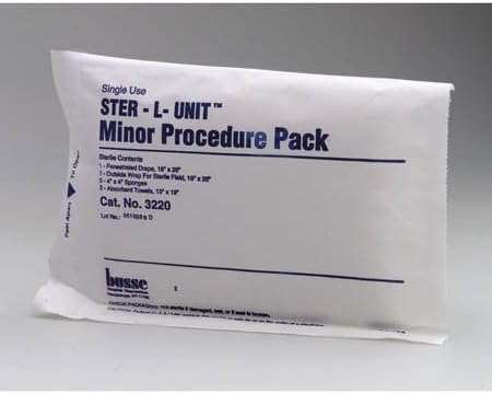 Busse Ster-l-Unit Minor Procedure Pack - Model 3220 - Box of 10