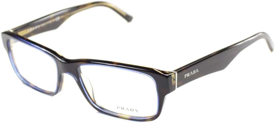 Prada PR 16MV Eyeglasses Styles - Tortoise Denim Frame w/Non-Rx 53 mm Diameter PR16MV-ZXH1O1-53