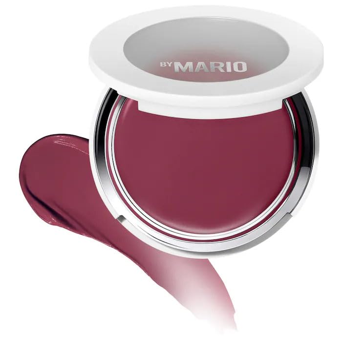 Makeup B-M - Cream Blush Veil – Soft Pop Plumping Cheek Color for Natural Radiant Glow, Lightweight & Blendable Formula, Long-Lasting Finish - Color: Berry Punch - (soft plum)