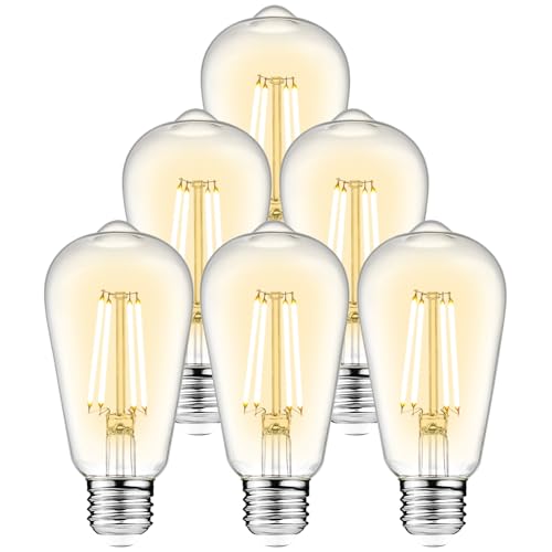 Vintage LED Edison Light Bulbs 6W, Equivalent 60W Incandescent, W...