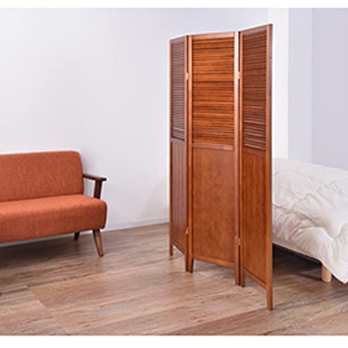 パーテーション スクリーン 3連 OP-509 おしゃれ シンプル ブラウン