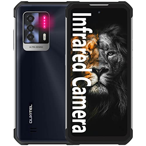 Rugged Smartphone Unlocked OUKITEL WP17 2022 Night Vision 64MP Triple Camera IP68 Waterproof NFC Phone,8GB+128GB 8300mAh Battery Android11 Dual 4G Global Bands Rugged Cell Phone,6.78 FHD+ Mobile Phone