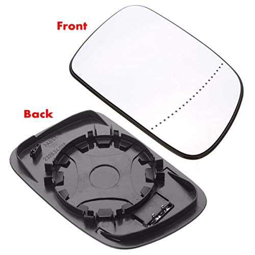 Conductor lateral derecho climatizada Gran Angular ala puerta del espejo de cristal for Peugeot 307 407 Cover