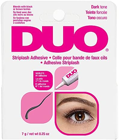 DUO Strip Eyelash Adhesive for Strip Lashes, Dark Tone, 0.25 oz, 1-Pack