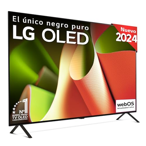 LG OLED55B46LA, 55', OLED 4K, Serie B4, 3840x2160, Smart TV, WebOS24, Procesador a8, Dolby Vision, Dolby Atmos, TV Gaming, 120 Hz, AMD FreeSync, Negro