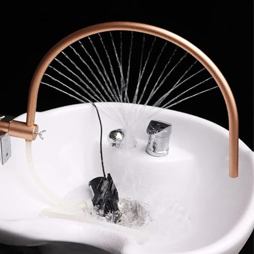 Spa Basin Faucet Water Circulation Head Spa Frame for Salon Shampoo Bed Massage Accessories,Shampoo Bed Bowl Wash Hair Salon Style Scalp Care Waterfall Adjustable