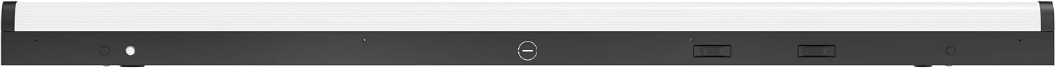 E2 LIGHTING 4FT Black LED Linear Strip Light with Emergency Battery Backup | 30/35/40/50/65K CCT Tunable | 5324lm High Output Indoor Fixture | 90-Minute Backup | Easy Install |