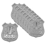 Fournitures de décoration de fête sur le thème de la police - ce badge de police de cosplay amusant ajoutera une nouveauté à votre fête, un accessoire de cosplay très drôle et pratique, un accessoire de police