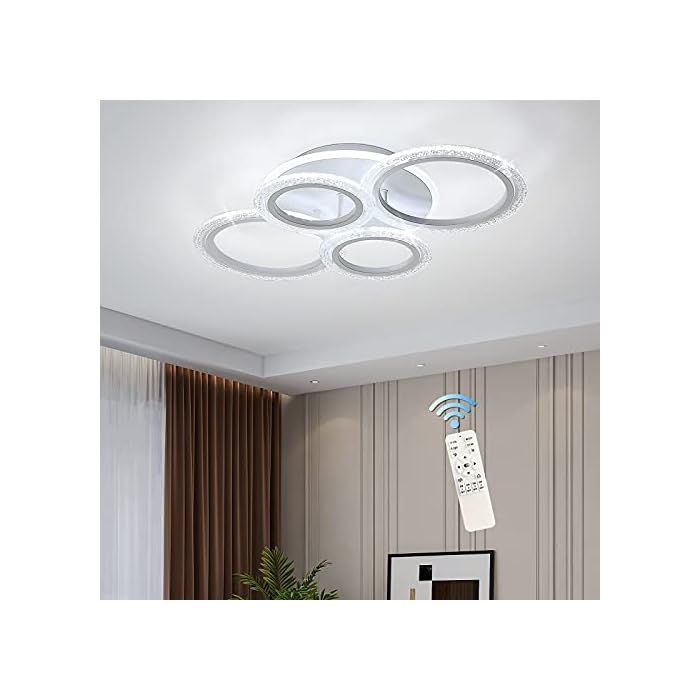 Buy Garwarm LED Ceiling Light 58W Dimmable Modern Ceiling Lamp White 4