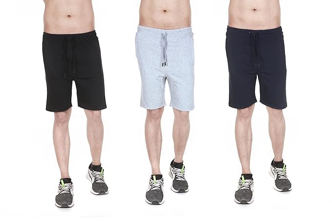 mukhaksh (Pack of 3 Boys yoga Wear Running Casual Lounge shorts with string nada-picture-10