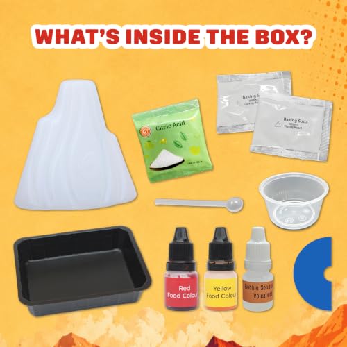Image of Butterfly Edufields Volcano Science Kit | STEM Education | Erupting Volcano Science Kit for Kids | Easter Gifts for Kids | Learning & Education Toys | Fun Gift for Boys & Girls | Science Experiments
