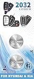 ZIWLU Key Fob Replacement Batteries for Hyundai KIA (Elantra Sonata Tucson Santa Fe Accent Kona Palisade Sportage Sorento Soul Forte Optima K5 Rio Sedona NIRO Seltos EV6 etc.) Key Remote