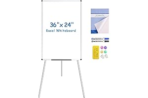 VIZ-PRO Whiteboard Easel: Elevate Your Presentations with Seamless Dry Erase and Flipchart Versatility