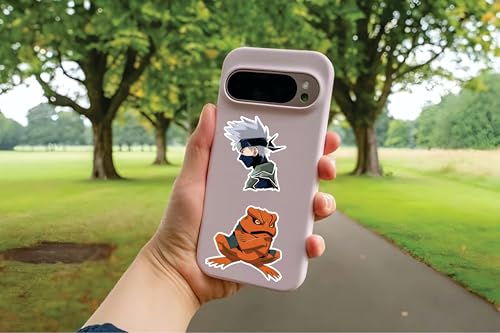Image of AnimeVerse Pack of 53 Naru Anime Stickers for Laptop, Phone, Guitar, Bike, PC, | Waterproof Glossy Vinyl Decals | Residue-Free Anime Stickers Collection (Naruto Classic)