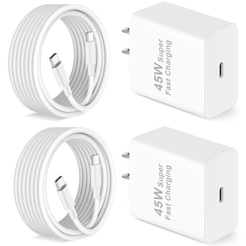 Pixel 10 9 8 7 6 Fast Charger, 2 Pack 45W USB C Super Fast