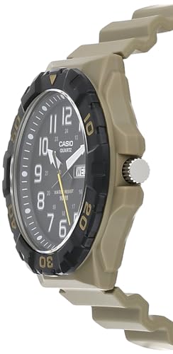 44mm Casio MRW200H Men's Analog Watch (Beige/Black) - image 3