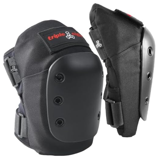 Triple Eight KP Pro Professional Skateboarding Knee Pad Set (Pair), Large