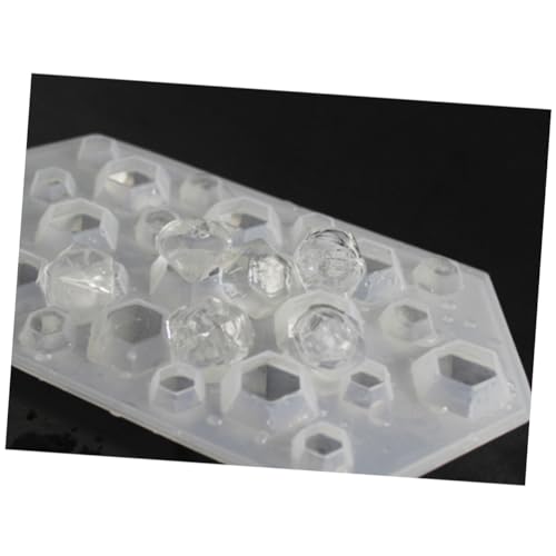 Molde de hielo de silicona transparente con forma de diamante miniatura 4