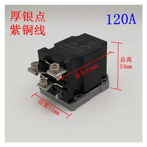 Relé AC220V 120A JQX-120F 1Z para carril DIN con alta potencia 3