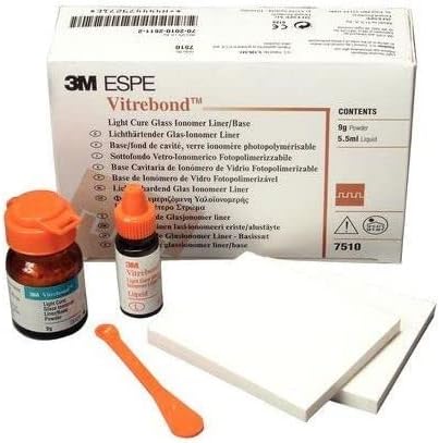 3M - Vitrebond Light Cure Liner-Base Cavity Liner Material Refill Kit P&L Bottles by 3M-Dental (7510)