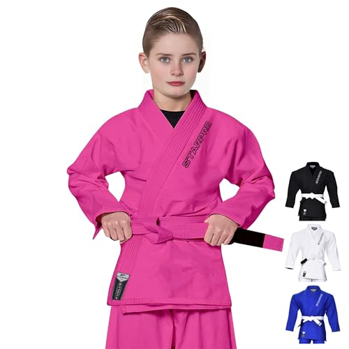 Starpro - Evolve Niños Preencogido Premium Jiu Jitsu, BJJ Gi - Muchos tamaños y Colores - Jujitsu Gi, Light BJJ Gi, Jiu Jitsu Gi, Juijitsu Gi, BJJ Gi, Júnior BJJ Gi