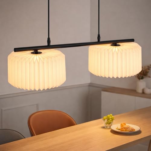 Lámpara colgante vintage ZMH de dos focos para evitar deslumbramientos en el comedor