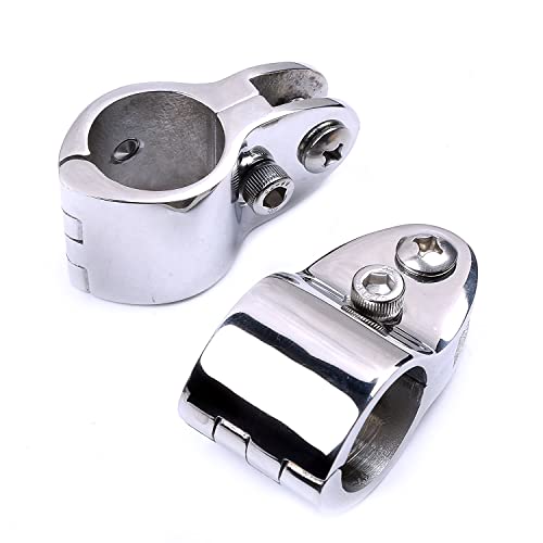 image for Mxeol Bimini Top Rail Mount 1 Inch Bimini Rail Clamp Stainless Steel P