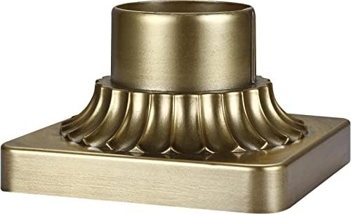 Generation Lighting PIERMOUNT-PDB, Outdoor Pier Mount, Painted Distressed Brass