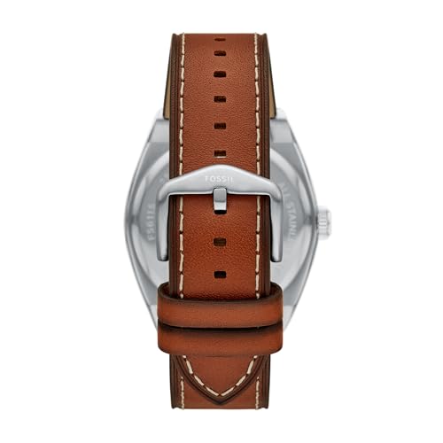 Image of Fossil Men's Everett Quartz Stainless Steel Watch, Three-Hand Watch for Men
