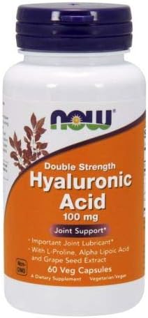 Now Foods Hyaluronic Acid, 60 Vcaps 100 mg