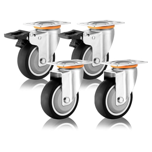 Roulettes pivotantes anti-vibration lot de 45 pour stabiliser vos établis