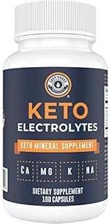 Keto Electrolyte Supplement, 180 Capsules. Electrolyte Pills for Ketogenic Diet. Magnesium, Potassium, Sodium, Calcium. Electrolytes Keto Tablets for Hydration Support* by Left Coast Performance