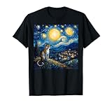 Photo Gallery divertente dipinto leopardato in stile van gogh «l amante della notte stellata» maglietta Photo Gallery divertente dipinto leopardato in stile van gogh «l amante della notte stellata» maglietta