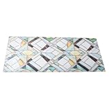 iplusmile Film pour Vitrines Effet Vitraux 43 X 100 Cm Film Décoratif Statique Non Adhésif Verre Dépoli Anti-buée Protection Intimité Salle de Bain et Bureau Autocollant Teinté Amovible