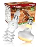 GlowUp UVA UVB Reptile Heat Lamp Bulbs E27 Combo Pack 220V - UVA Basking Lamp Bulb 100W + UVB 10.0 Light Bulb 26W Provide Heat, Light, D3 and UV for Bearded Dragon, Tortoise, Lizard